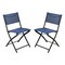 Flash Furniture Brazos Folding Chairs w/Navy Flex Comfort Material Backs and Seats and Black Metal Frames, 2PK TLH-SC-097-NV-02-GG - alternate 2